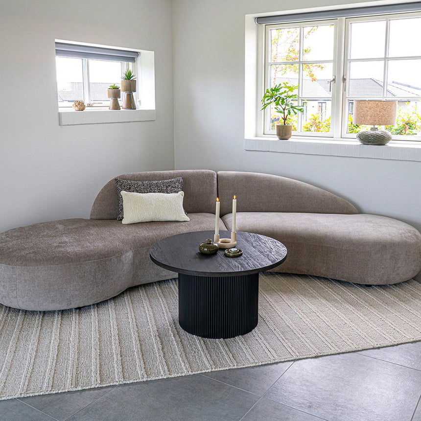 Boavista Dark Wood Round Coffee Table-5