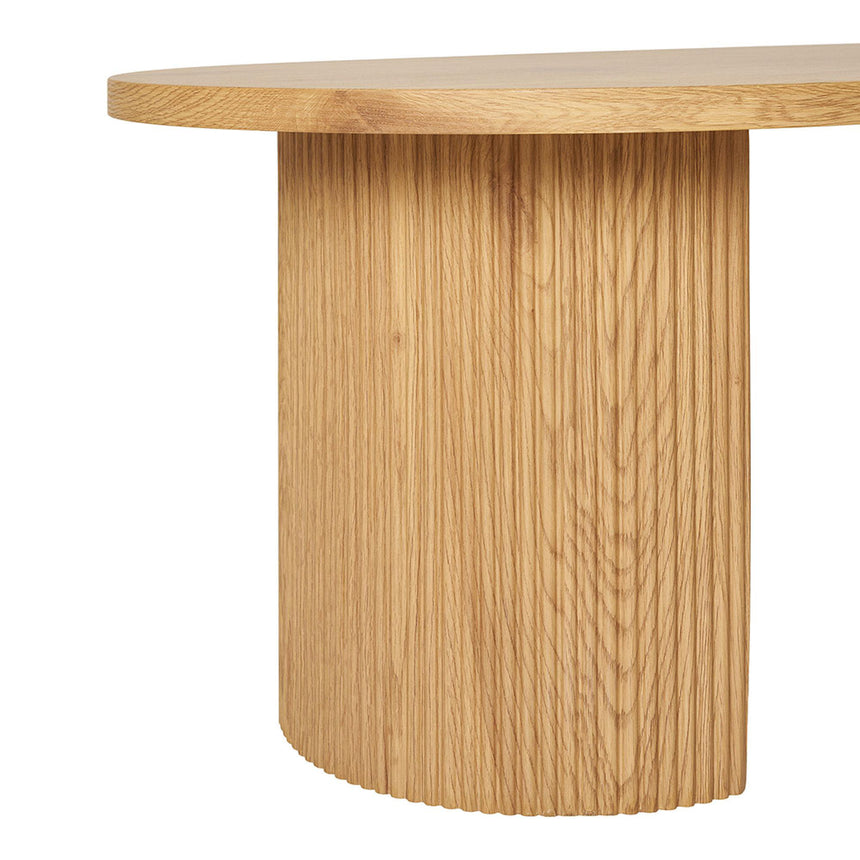 Boavista Natural Wood Oval Coffee Table-4