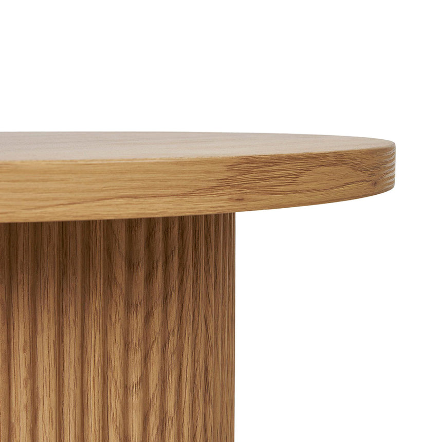 Boavista Natural Wood Round Side Table-3
