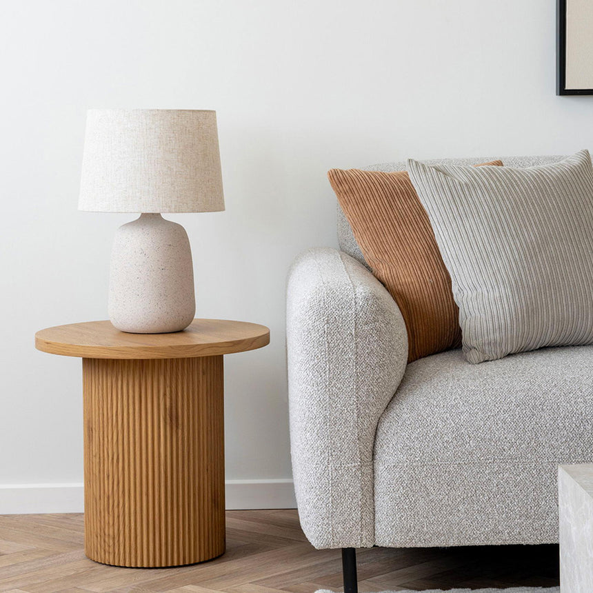 Boavista Natural Wood Round Side Table-5