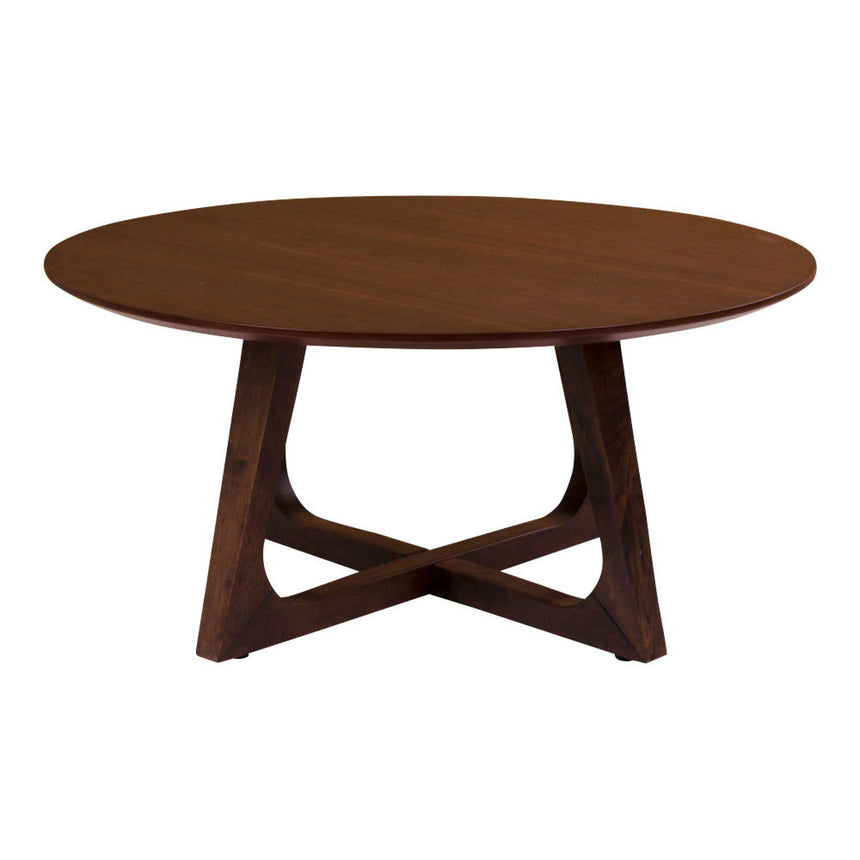 Hellerup Walnut Round Coffee Table-2