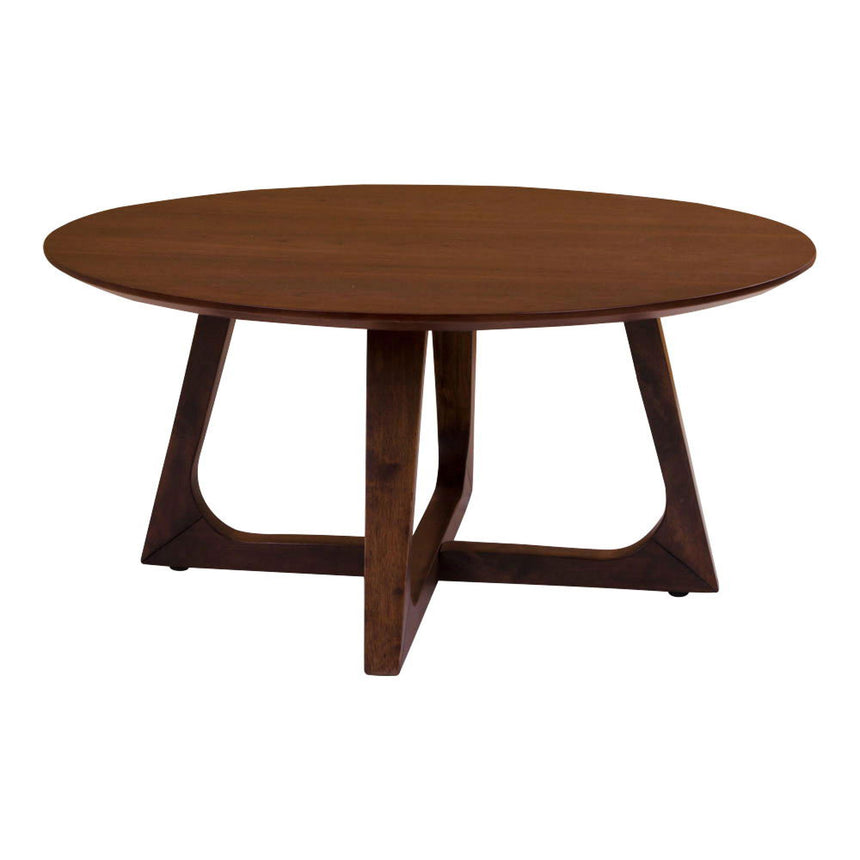 Hellerup Walnut Round Coffee Table-3