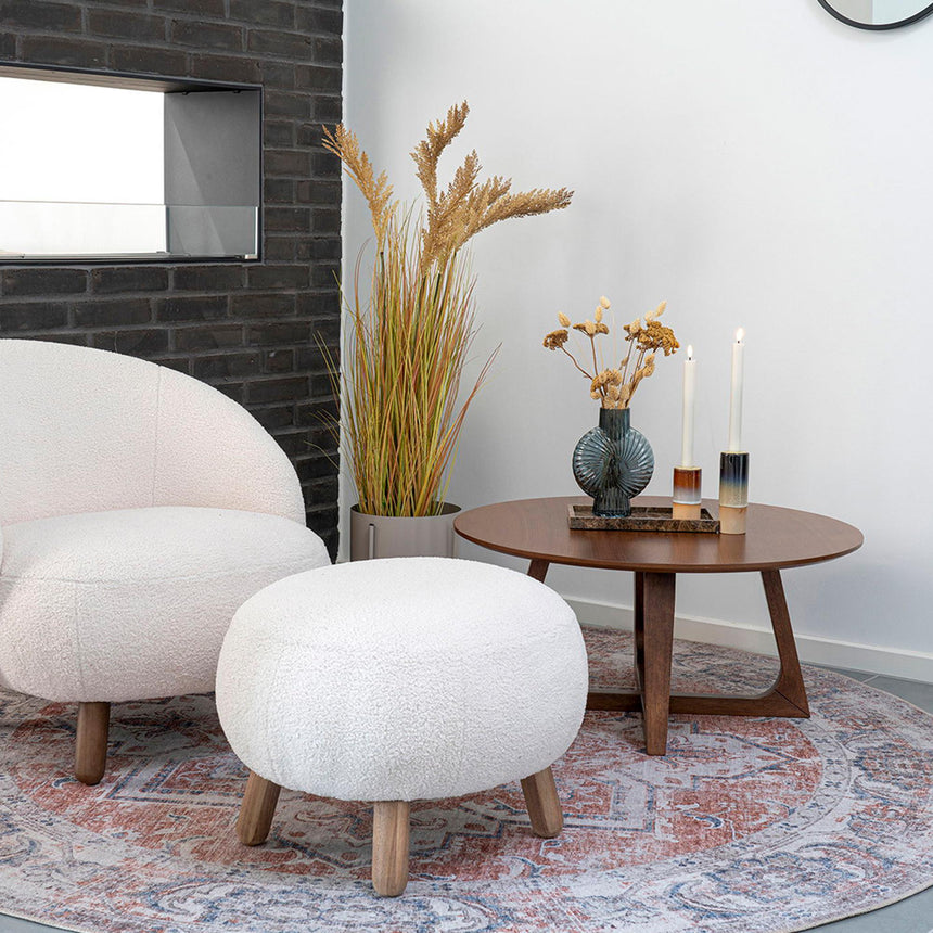 Hellerup Walnut Round Coffee Table-5
