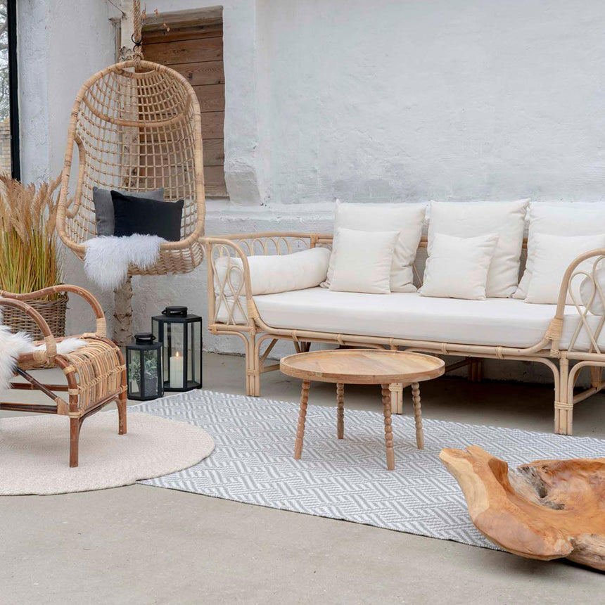 Jammu Mango Wood Round Coffee Table-4