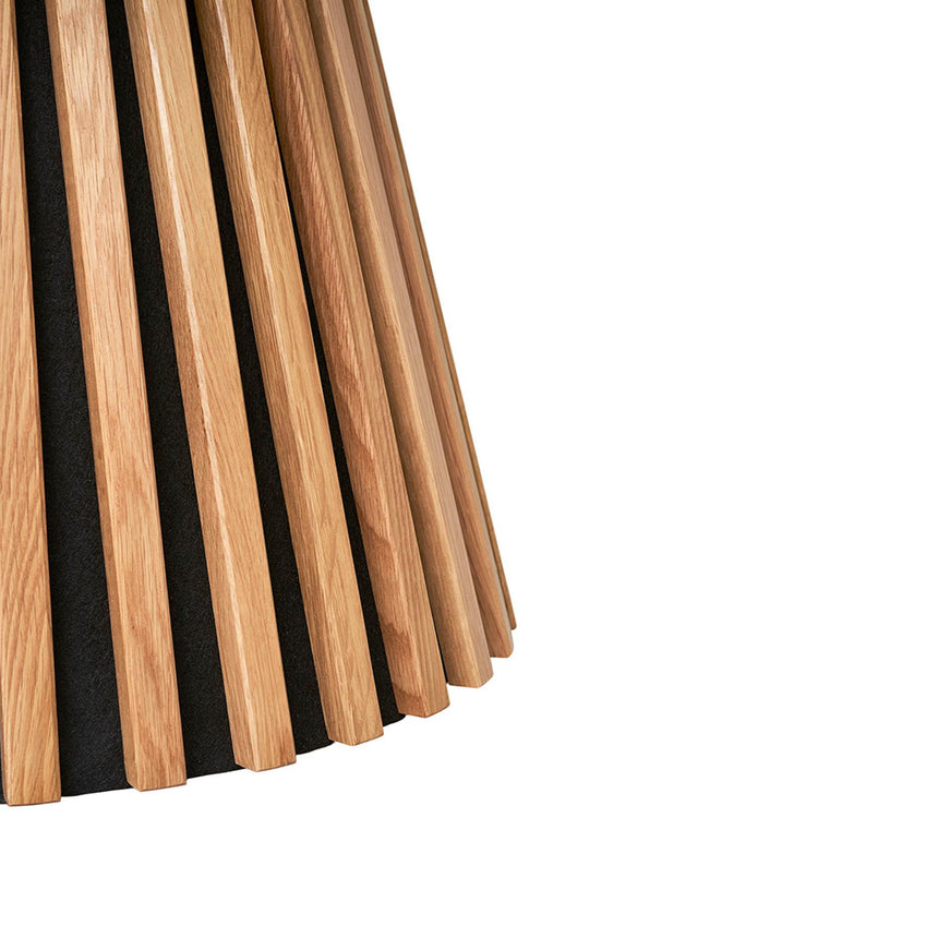 Osaka Oak Round Coffee Table with Slatted Base-5