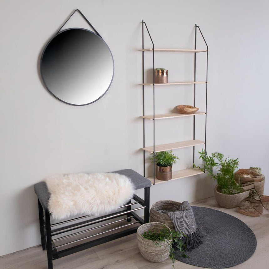 Eindhoven Natural Wood Open Shelving Unit-5