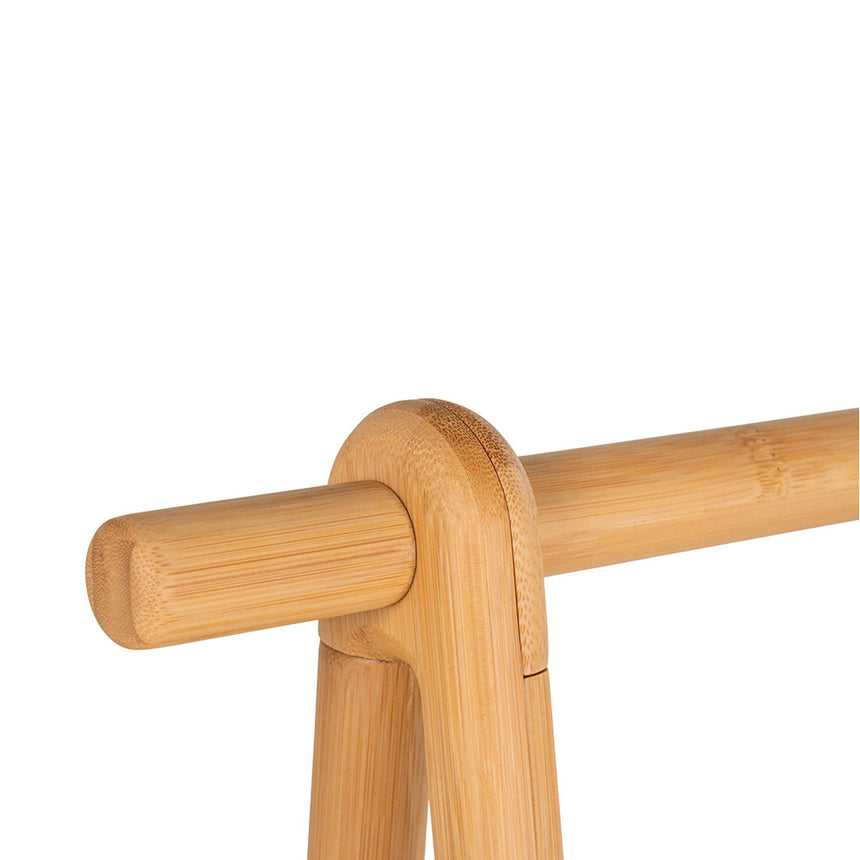 Manaus Natural Bamboo Clothes Rack-5