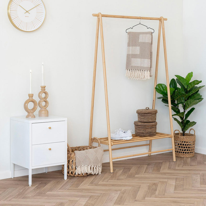 Manaus Natural Bamboo Clothes Rack-8