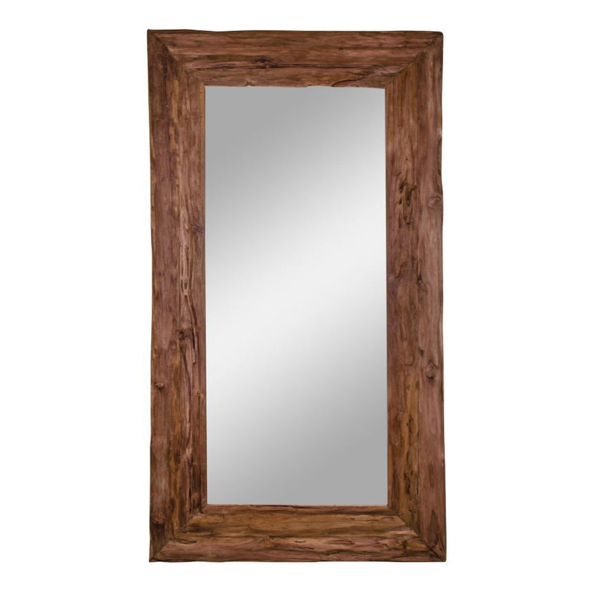 Granada Natural Teak Antique Mirror - 101cm x 180cm-2