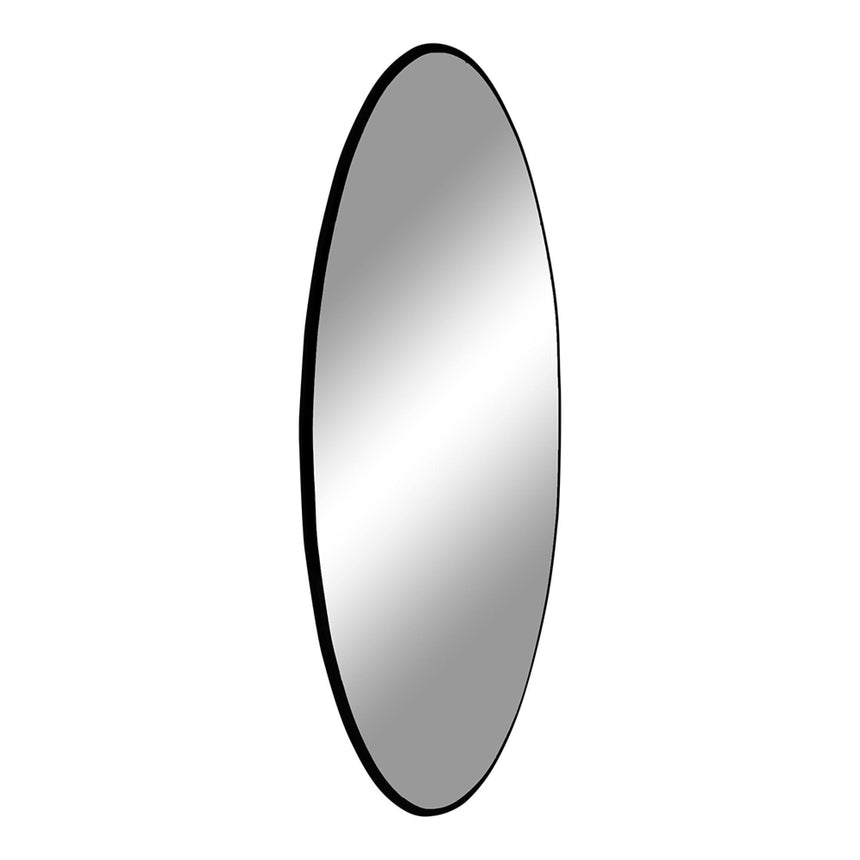 Jersey Black Round Wall Mirror - 100cm x 100cm-3