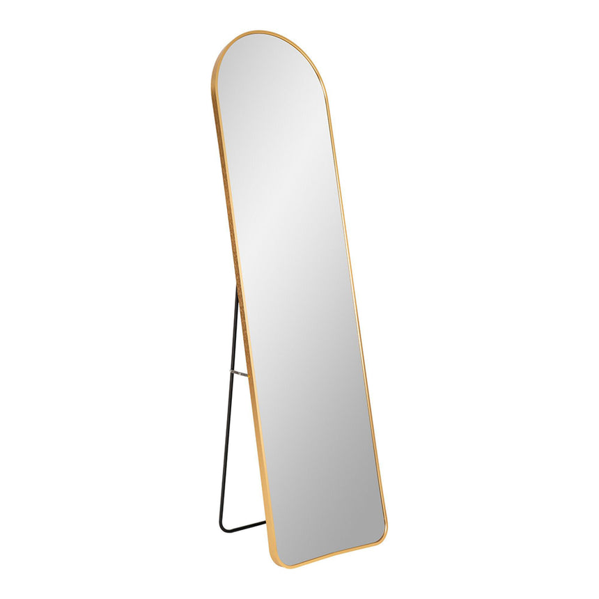 Madrid Brass Finish Arch Long Floor Standing Mirror - 40cm x 150cm -2