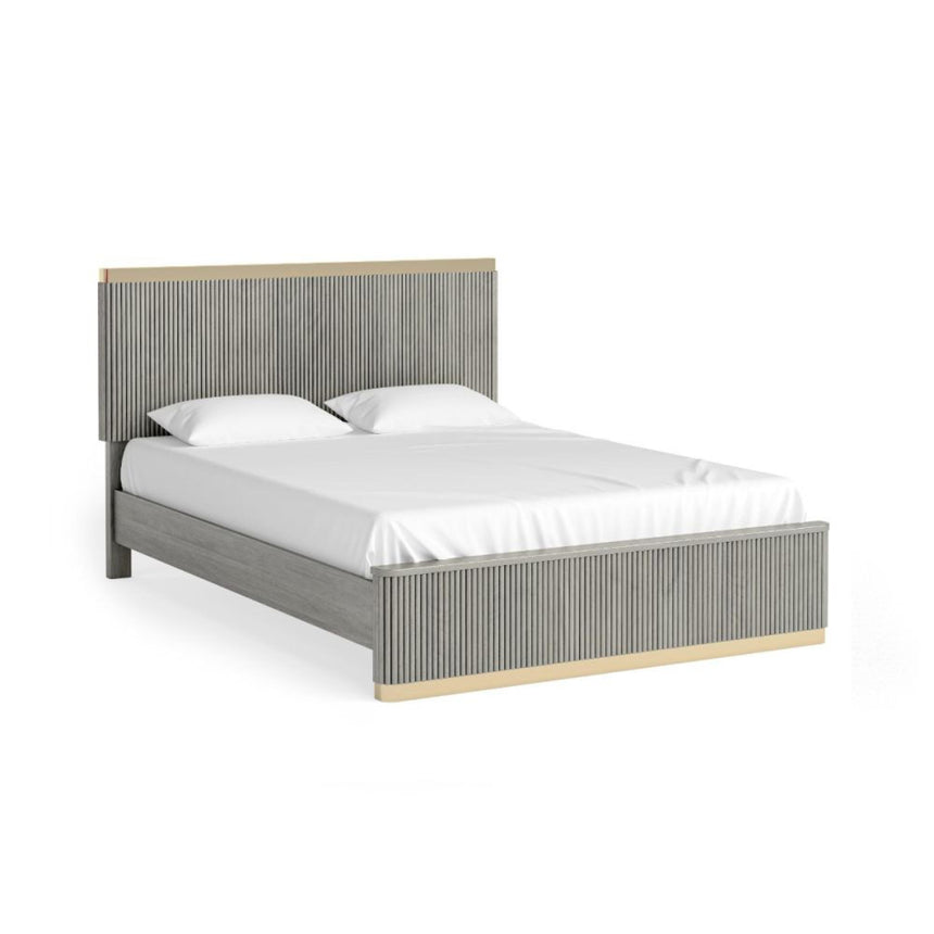 Isabella Grey Fluted Bed-2