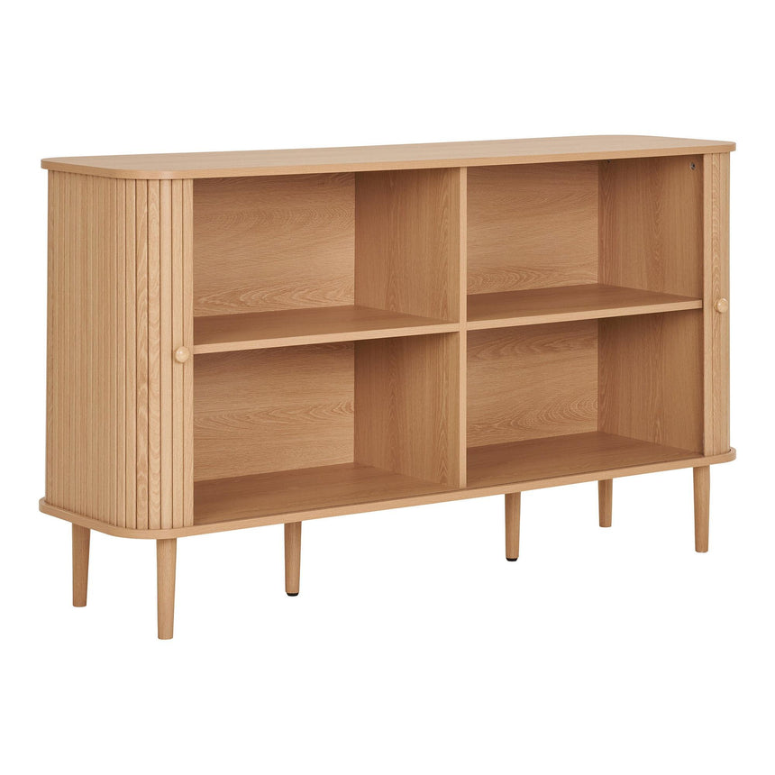 Nikko Pine Wood Fluted Curved 2 Door Medium Sideboard - 140cm-5