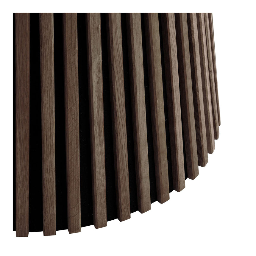 Osaka Smoked Oak 6 Seater Round Dining Table with Slatted Base-3