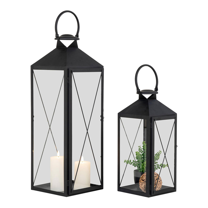 Casa Black Steel Set of 2 Lanterns-3