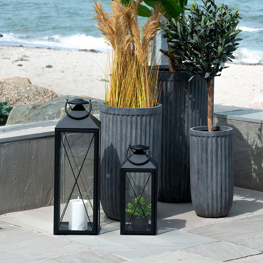 Casa Black Steel Set of 2 Lanterns-7