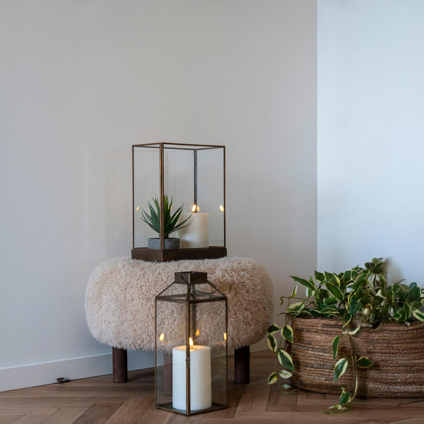 Manali Antique Brass Lantern-4