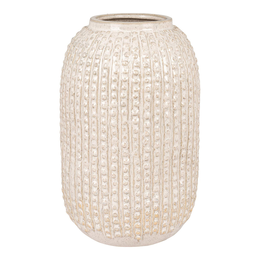 Beige Ceramic Spotted Vase-2