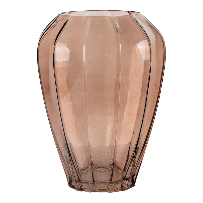 Brown Glass Vase 22cm x 29cm-3