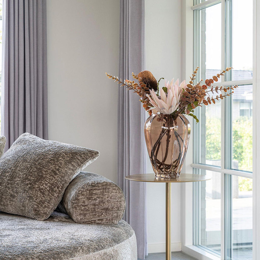 Brown Glass Vase 22cm x 29cm-4