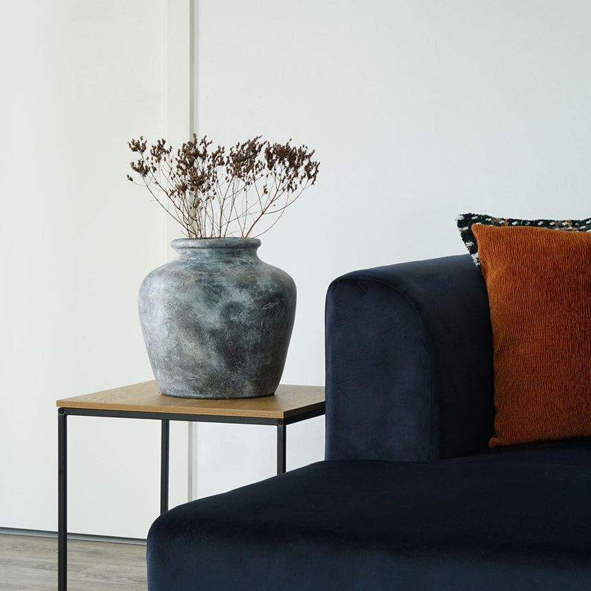 Santo Antique Light Grey Terracotta Decoration Vase-4