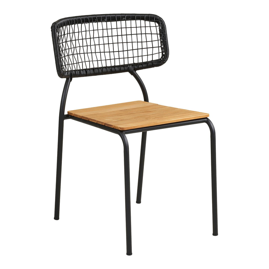 2 x Nashville Black Metal Dining Chair-2