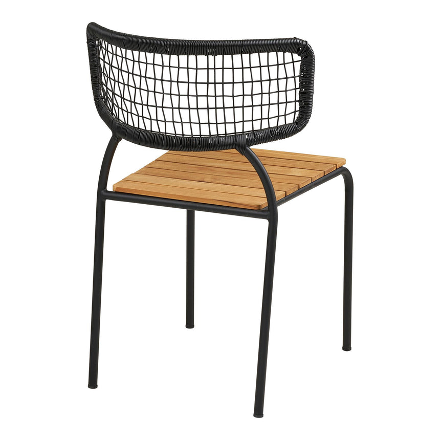 2 x Nashville Black Metal Dining Chair-4