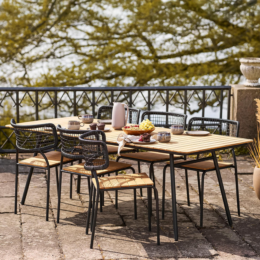 2 x Nashville Black Metal Dining Chair-6