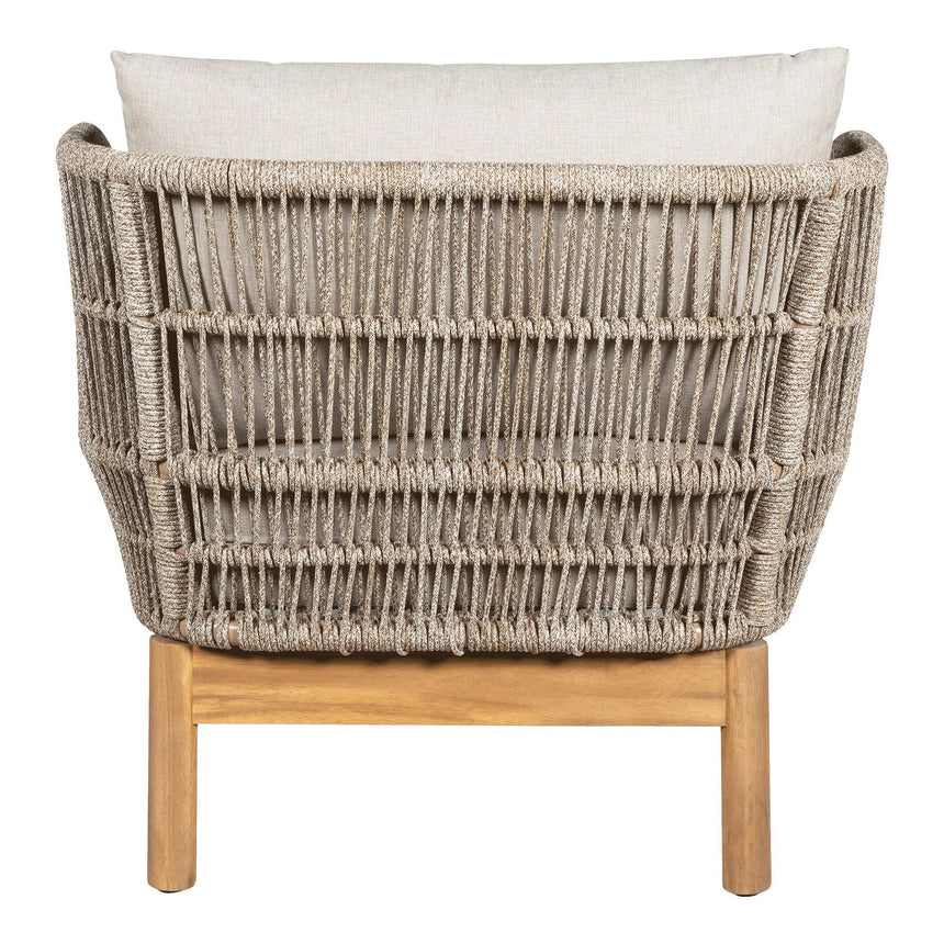 Terracina Beige Rope Garden Sun Lounger-6