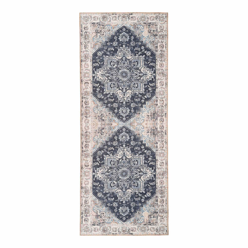 Havana Blue Hallway Runner - 200cm x 80cm-2