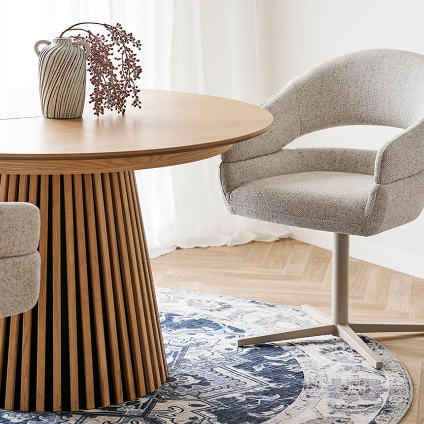 Havana Blue Round Rug - 200cm x 200cm-2