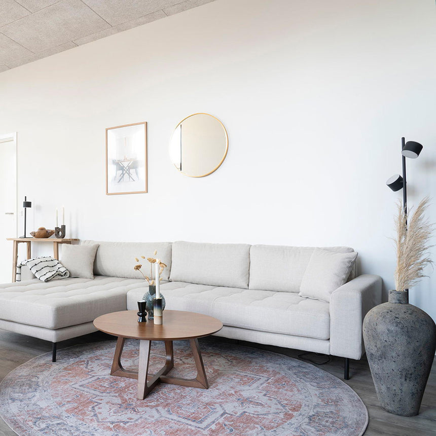 Havana Orange and Blue Round Rug - 200cm x 200cm-5