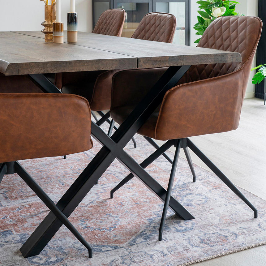 Havana Orange and Blue Rug - 230cm x 160cm-3