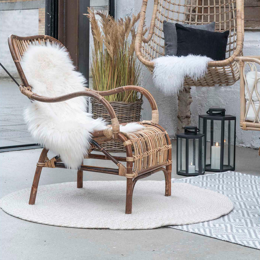 Menorca Sand Round Rug - 120cm x 120cm-3