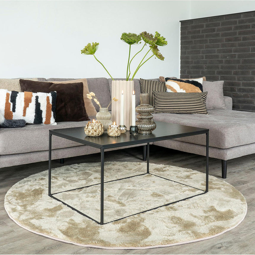 Miami Beige Round Rug - 160cm x 160cm-2