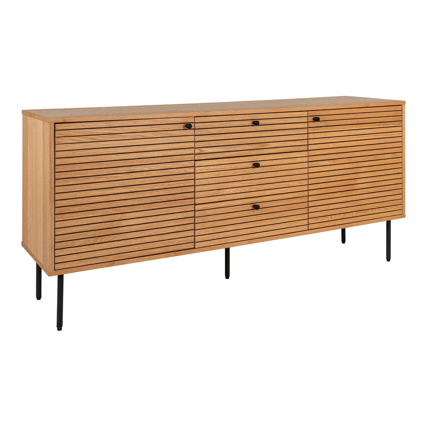 Kyoto Oak 2 Door Medium Sideboard - 150cm-3