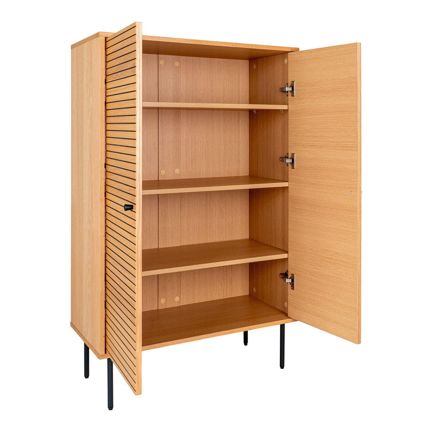 Kyoto Oak 2 Door Hall Cabinet-4