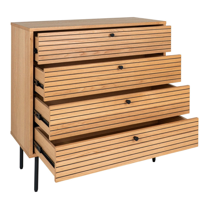 Kyoto Oak 4 Drawer Chest-3