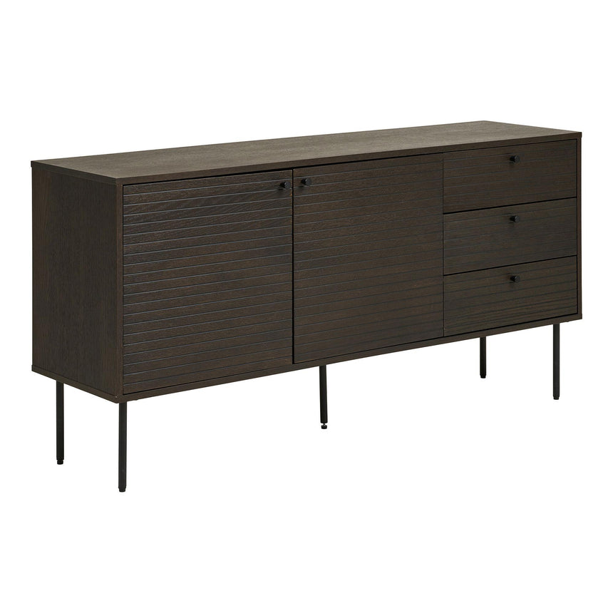 Kyoto Smoked Oak 2 Door 3 Drawer Medium Sideboard - 150cm-3