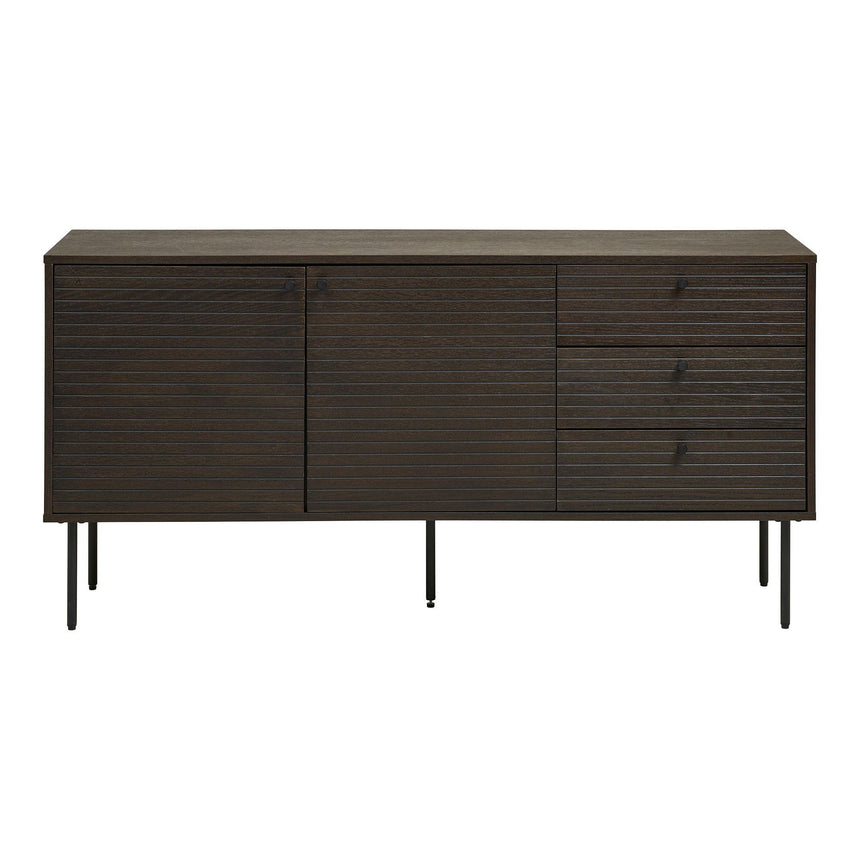 Kyoto Smoked Oak 2 Door 3 Drawer Medium Sideboard - 150cm-7
