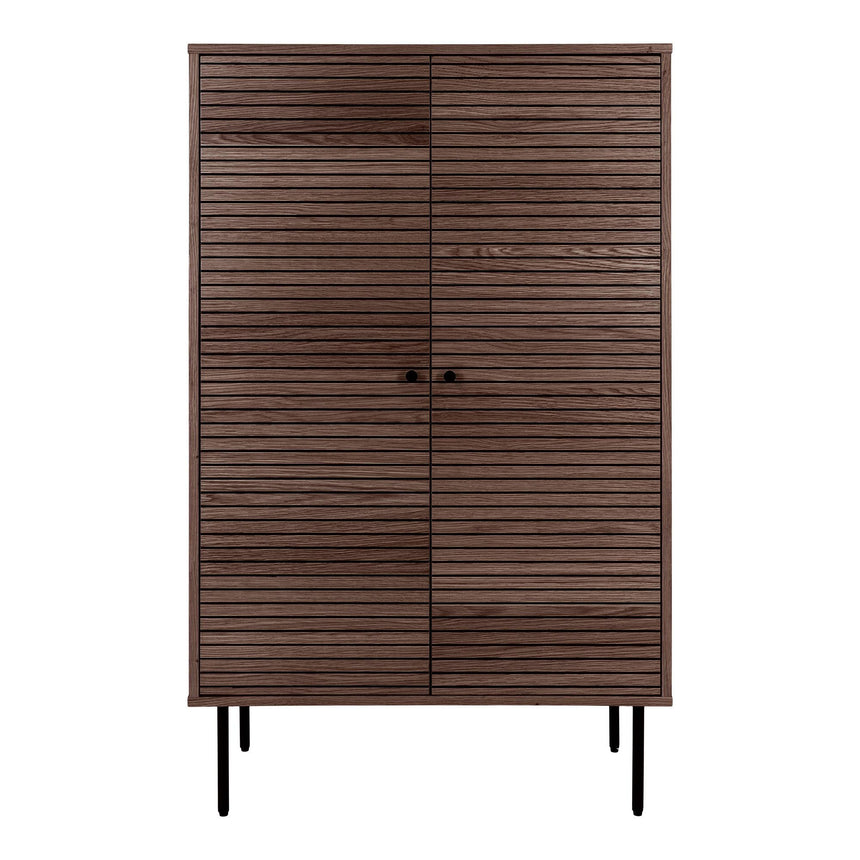 Kyoto Smoked Oak 2 Door Hall Cabinet-4