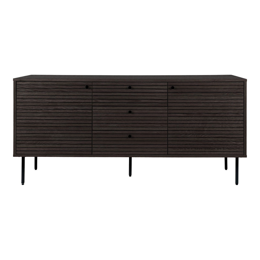 Kyoto Smoked Oak 2 Door Medium Sideboard - 150cm-6