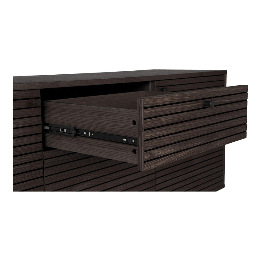 Kyoto Smoked Oak 2 Door Medium Sideboard - 150cm-9