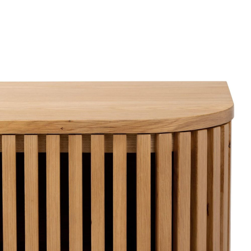 Soho Oak 2 Door Slatted Small Sideboard-6