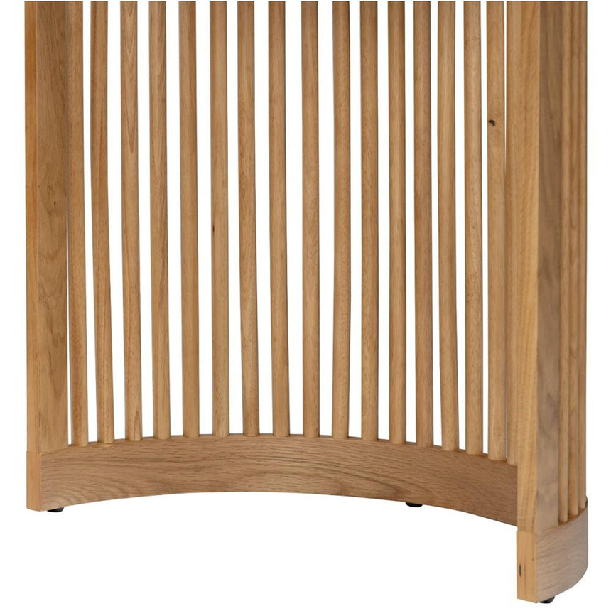 Soho Oak 8 Seater Oval Dining Table with Slatted Base - 200cm