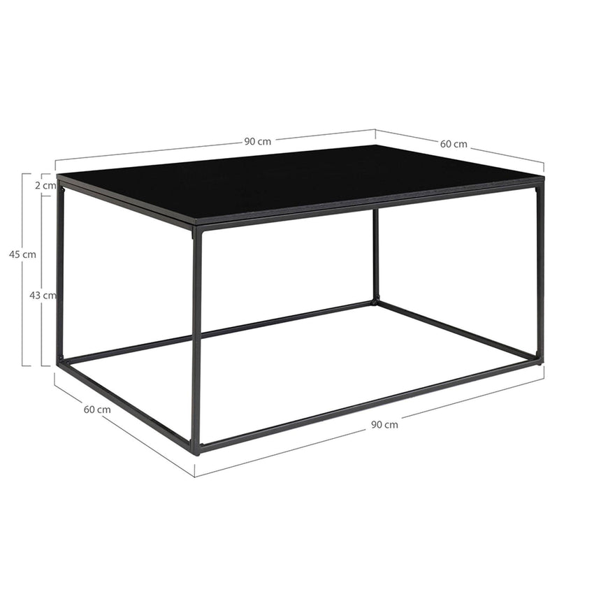 Vita Black Melamine Coffee Table-7