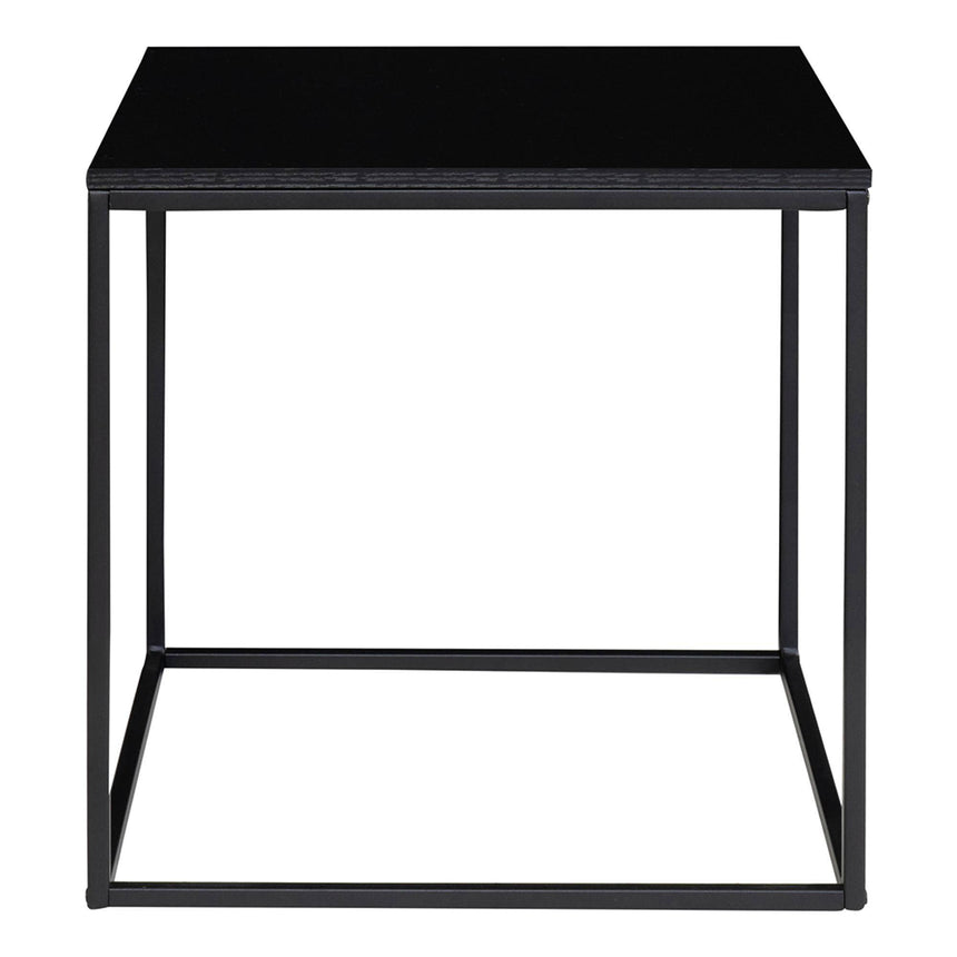 Vita Black Melamine Square Side Table-2