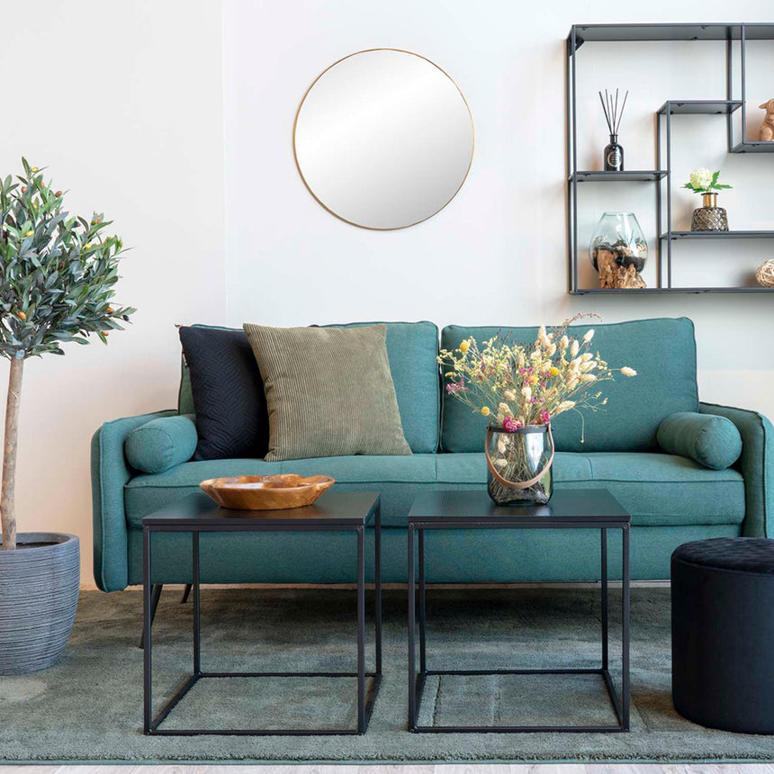 Vita Black Melamine Square Side Table-5