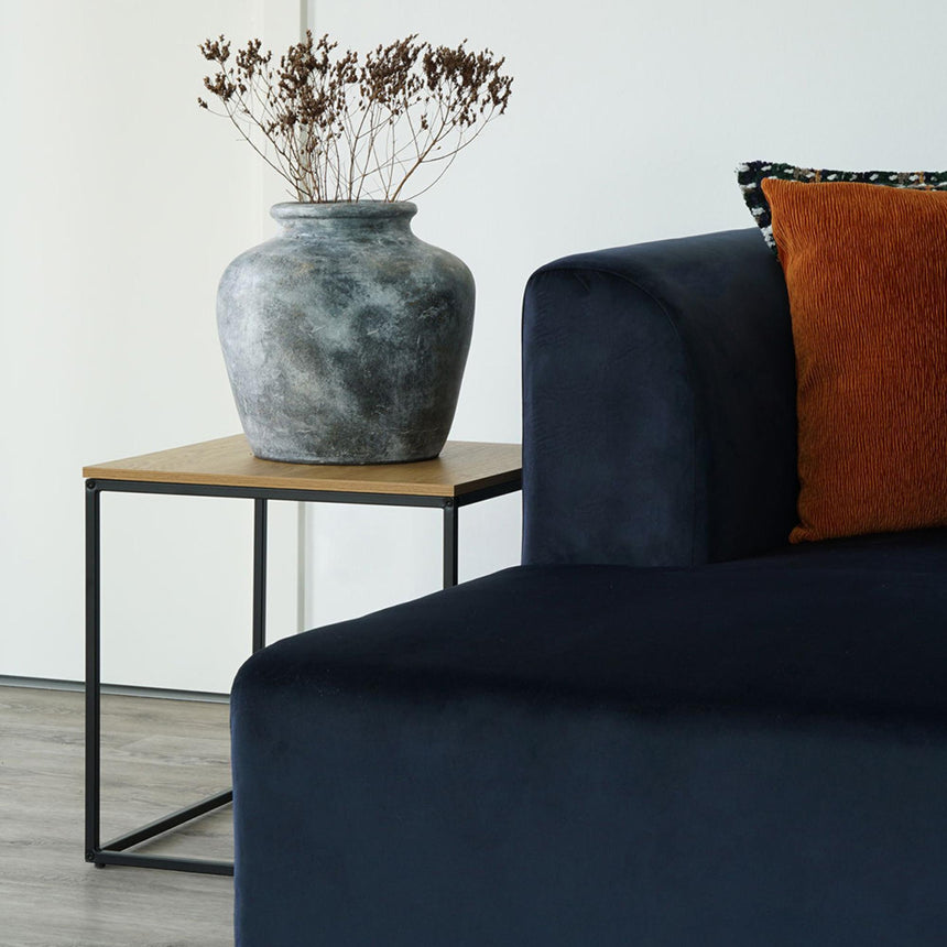 Vita Natural Wood Square Side Table-4