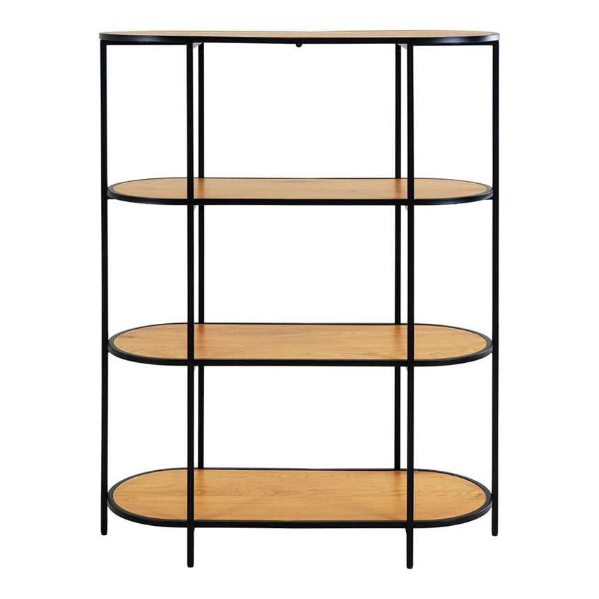 Vita Natural Wood Curved Open Shelving Unit-4